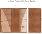Car Registration and Insurance Card Holder, Vehicle Glove Box Card Organizer Wallet Automobile Accessories for License