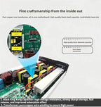 5000 Watt Power Inverter 12V DC to 110V AC Converter, LED Display with 2 AC Outlets Dual Fans Radiating for RV, Camp and Home, Electric Tool Pure Sine Wave Inverter (110V, 5000W 12V)