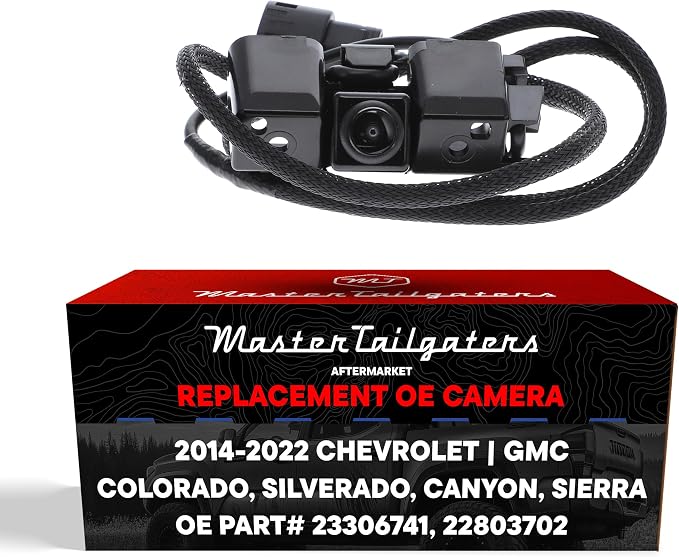 Replacement for Chevrolet Silverado (2014-2015), Colorado (2017-2021) / GMC Sierra (2014-2016), Canyon (2015-2022) Backup Camera OE Part # 23306741, 22803702
