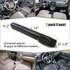 No Drop Seat Guard, Car Seat Gap Filler Universal ‌Upholster Gap Stopper/Catcher to Fill The Gap Between Seat and Console Black Plug Crevice Blocker Pad Stopper 03b
