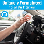 Car Interior Wipes (25 ct, Pack of 64) for Car Interior Cleaning, Dashboard, Seats, Detailing, and Steering Wheel [Travel Size] Skin-Safe Car Interior Cleaner Supplies