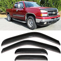 Side Window Visors rain Guards Vent Deflectors for 99-06 Chevy Silverado & GMC Sierra 1500/2500/3500/2500HD Extended Cab,2007 Classic Body Wind Vent Rain Guard Sun Shade Visors, 4PCS 94044