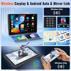 [4+64G] Android 15 Car Radio for Honda CRV 2007-2011, Car Stereo with Wireless Carplay Android Auto GPS Navigation WiFi 9 Inch Touchscreen WiFi Bluetooth FM/RDS Rear View Camera Microphone