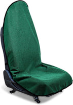 Waterproof Sweating Car Seat Cover for Post Gym Workout, Running, Swimming, Beach and Hiking, Universal Fit Non-Slip Bucket Seat Protector for Cars SUV Trucks, Machine Washable (Green)