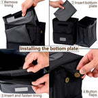Car Trash Can [Touring Edition] - Removable Liner - 100% Leakproof, Odor Control Lid, Hanging Garbage Bin for SUV, Truck, Car (2 Gal, Black)