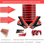142 PCS Emergency Roadside Kit for Car,Safety Car Kit with Jumper Cables | Roadside Assistance Emergency Kit Warning Triangle, Safety Hammer, Tow Rope, Car Emergency Kit Gifts for New Drivers