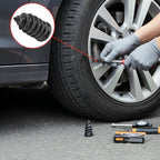 61 PCS Tire Repair Rubber Nail Kit, Vacuum Tire Repair Kits Spiral Rubber Screws, Fast Self-Service Tool for Car, Truck, Motorcycle, Tractor Tire Puncture Repair (Screwdriver included)