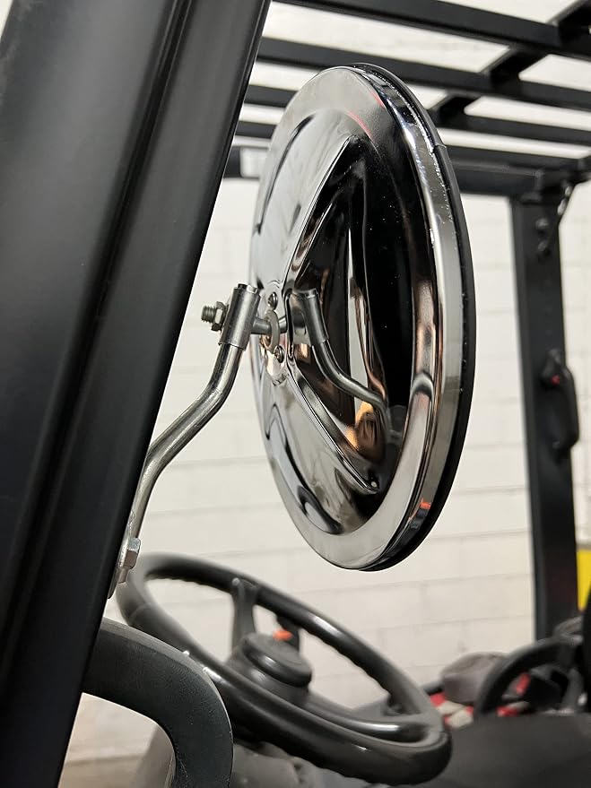 8.5" Round Universal Forklift Spot Mirror by