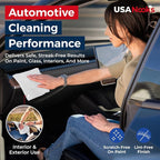 Microfiber Cleaning Cloth - White - 50Pcs (12.5x12.5 inch) High Performance - 1200 Washes, Ultra Absorbent Car Towel Traps Grime & Liquid for Streak-Free Mirror Shine - Car Washing Cloth