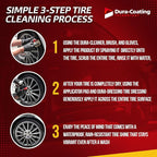 Dressing Total Tire Kit, Single Car Kit - All Inclusive Tire Shine, and Cleaner Kit for a Lasting Shine and Brilliant Finish - 16 Ounce Tire Cleaning Spray - Made in The USA