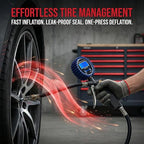 Digital Tire Pressure Gauge with Inflator | 3-250 PSI, Air Chuck & Compressor Accessories, Heavy Duty, Quick Connect Coupler, 0.1 Display Resolution
