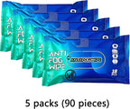 90 Pcs Anti Fog Wipes for Car Windshield & Helmet - Long Lasting Windshield Fog Prevention & Interior Glass Cleaner - Safe for Motorcycle Visor, Ski Goggles, Mirrors - Quick Defog & Clear Vision