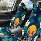 2 Pack Car Seat Towel Covers, Sweat-Proof Microfiber Seat Protectors for Gym, Running, Beach & Workout, Breathable Quick-Dry, Machine Washable, Tropical Toucan Print, Universal Fit