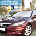 Custom Fit Accord Windshield Sunshade for Honda Accord 2012 2011-2008 Sedan, LX, EX, EX-L, Touring Accessories Front Window Cover for Windshield Sun Visor Protector Blocks UV Rays Cool Car Accessories