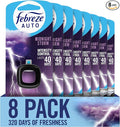 AUTO Air Freshener, Odor-Fighting Automotive Vent Clip, Midnight Storm Scent, 8 Count