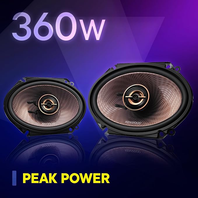 KFC-693 6" x 9" 5-Way Concert Series Car Speakers – 650W Peak Power, Polypropylene Woofer Cone, Balanced Dome Tweeter, Acoustic Sound Harmonizer