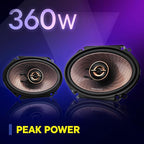 KFC-693 6" x 9" 5-Way Concert Series Car Speakers – 650W Peak Power, Polypropylene Woofer Cone, Balanced Dome Tweeter, Acoustic Sound Harmonizer