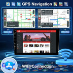 4+64G Android 13 Car Radio for Hyundai Elantra 2014 2015 2016 Stereo Replacement with Wireless Carplay Android Auto, 9'' Touch Screen Built-in Bluetooth GPS Navigation WiFi Backup Camera Mic