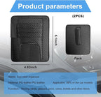 2 PCS Car Sun Visor Organizer, Auto Visor Organizer and Storage, Registration and Document Holder, Vehicle Accessories for Sunglasses Document Card Pen Driver License (Carbon Fiber Black)