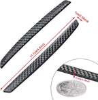 4 Pcs Car Door Anti-Collision Strip Door Edge Guards Anti-Rub Protector Trim Carbon Fiber Texture Car Door Corner Bumper Protector Anti-Scratch Universal for All Cars SUV (I)