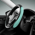 Car Steering Wheel Cover - Microfiber Leather Steering Wheel Wrap Sports 14.5-15 Inch Steering Wheel Cover Non-Slip for Men Women Mint Color