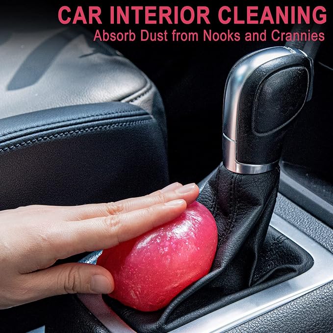 2Pack Cleaning Gel Car Putty Slime for Detailing Putty Detail Tools Car Interior Cleaner Automotive Cleaning Kits Keyboard Cleaner Blue Rose (320g/11.2oz)