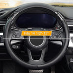 Carbon Fiber Steering Wheel Cover, Universal 15 inch, Anti-Slip, Odorless,Black