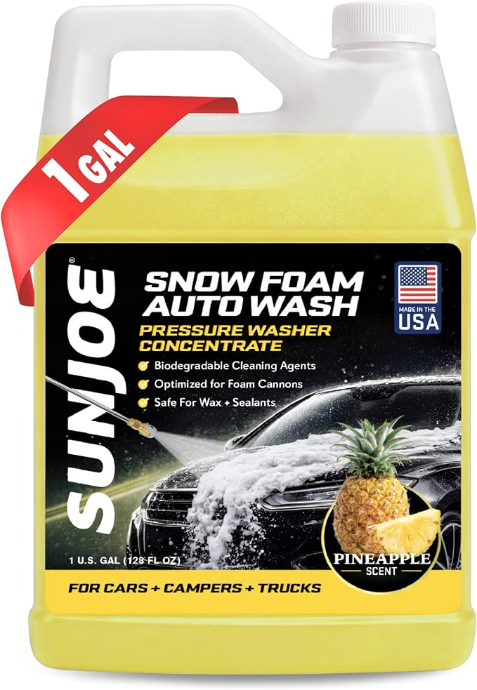 SPX-FCS1G Snow-Foam Pressure Washer Car-Wash Soap, 1 Gallon, Pineapple Scent