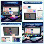 5Ghz WiFi 8 Core 6G+128G Android 15 Radio for Toyota Corolla EX 2005-2012 wCar Stereo with Wireless Carplay Android Auto,5.0 Bluetooth,Build-in EQ,9inch IPS Touchscreen,GPS,FM/RDS Backup Camera MIC