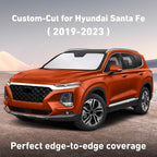 Windshield Sunshade Compatible for Hyundai Santafe 2019-2021 2022 2023, Sun Visor for Front Windshield & Window Sun Shade Cover, UV Heat Blocker & Protector, Car Accessories