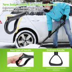 3-in-1 Ice Scraper for Car Windshield,25.8 inch Emergency Snow Shovel with 5.2inch Shovel Blade,Detachable Snow Scrapers with Ergonomic Soft Foam Grip for Cars, Trucks, SUVs, Vehicle(Green)