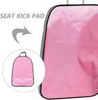 Car Kick Mat Seat Back Protector, Pink Anti-kick Pad Sturdy Backseat Cover Cushion for Vehicle Interior Car Seat Accessory