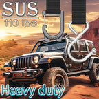 Purse Hook for Car, S-Shape Headrest Hooks, 2 Pack | 100 LBS Heavy Duty, Safe Flat Design, Multi-Use for Bags & Sports Fence