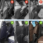 Back Seat Protector 2 Pack Fit for Subaru Outback Car Kick Mats for Kids Upgraded Version with Storage Organizer Waterproof Dirt Proof Faux Leather Auto Accessories (Black)