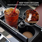 ME.FAN Car Coasters for Cup Holders [4 Pack] - 2.75In Silicone Auto Mug Mats - Universal Non-Slip Recessed Car Interior AccessoriesCoffee