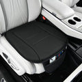 Car Seat Cushion, Comfort Memory Foam Car Cushions for Driving, Breathable Leather Surface with Anti Slip Rubber Bottom, Seat Cushion for Car and Office Chair (1, Knit Style Black)