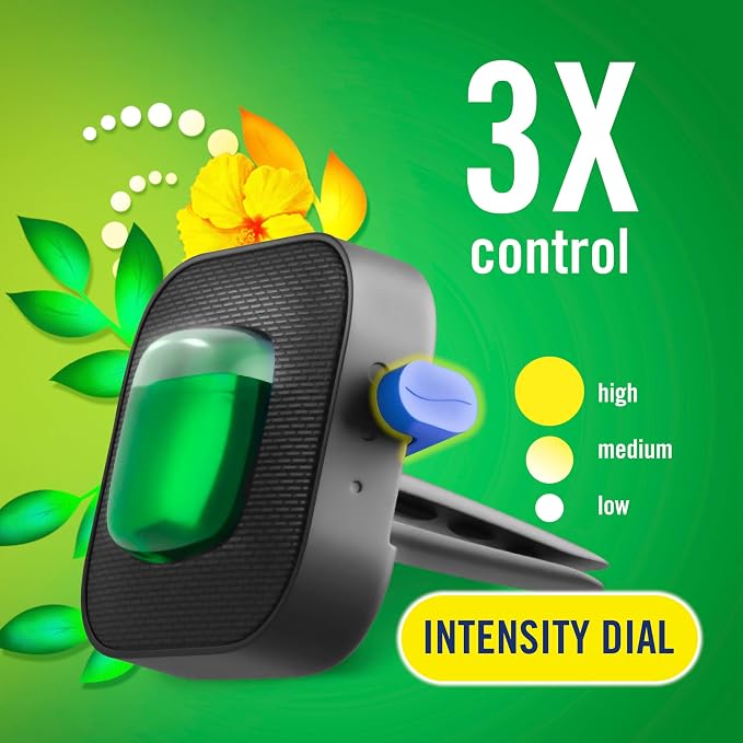 Car Air Freshener, Odor-Fighting Automotive Vent Clip, Scented Car Accessories, Long Lasting for Strong Odors, Gain Original Scent, 4 Count