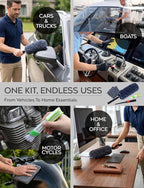 Car Duster Kit, Ultra Soft Microfiber, Lint & Scratch Free | Includes Storage Bag & Unbreakable Handle, Removes Pollen & Dust, Exterior & Interior for SUV & Home