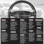 Steering Wheel Cover for Car, Standard Size 14.5-15 inch, Auto Interior Accessories, Black and Dark Brown