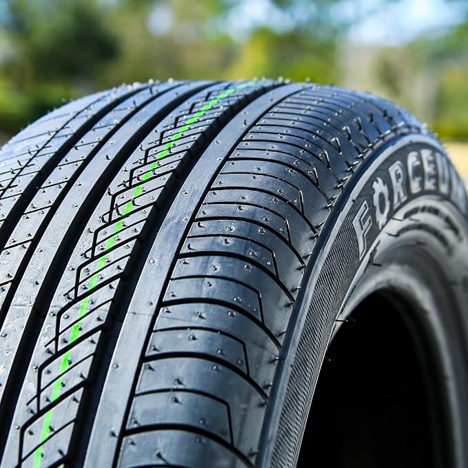 Set of 4 (FOUR) Ecosa All-Season Passenger Car Touring Radial Tires-195/65R15 195/65/15 195/65-15 91H Load Range SL 4-Ply BSW Black Side Wall UTQG 400AA