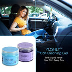Car Cleaning Gel Putty | Reusable Dust Cleaning Slime for Air Vents, Dashboard, Cup Holders, Keyboard & AC Vent Cleaner | Non-Sticky No Residue Gel (Blueberry Fresh Scent)