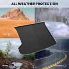 Cargo Mat for Kia EV6 2024 2023 2022, All Weather TPE Custom Fit Easy Clean Car Trunk Mat for Kia EV6 2022-2024 Cargo Liner, Black