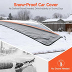 Winter Windshield Covers for Ice and Snow Windshield Frost Cover for Car Heavy Duty Windshield Hail Protector 600D Car Frost and Ice Removal for Truck SUV