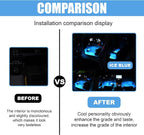 Car LED Strip Light, 24 LED 12V Cigarette Lighter Port, Ice Blue | RGB Neon Auto Interior Atmosphere Lights, Under Dash Ambient Night Light, Universal Decorative Lamp Accessory for Car Truck