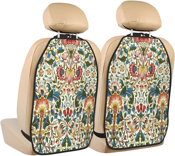William Morris Lodden Car Seat Back Kick Protectors Kick Mats With Storage Pockets For Vehicles To Protect From Dirt Mud Scratches 2 Pack