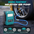 5X Faster Tire Inflator Air Compressor, 160PSI Cordless Air Pump Compatible with Makita 18V Battery with Digital Pressure Gauge, Deflator & Auto Shut-Off for Car, Motorcycle (Tool Only)