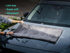 Drying Microfiber Towel Large 24x35 Inch 1400 GSM, Edgeless Scratch-Free, Twisted Loop, Super Absorbent, Professional Grade Material, Heavy-Duty, Soft Durable, Car Drying Towel,