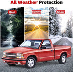 Window Visors Rain Guards for 1994-2004 Chevrolet S10/GMC Sonoma Accessories, Outside-Mount Tape-On Side Window Wind Deflectors Vent Visors Shades Rainproof Black 2PCS
