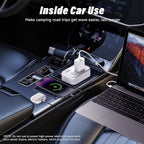 200W Car Power Inverter, 12V DC to 110V AC Car Inverte with 4 USB Ports Car Outlet Adapter, Power Inverter for Vehicles, Car Plug Adapter Outlet for Laptop Computer Charger (White)