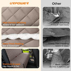 Dog Car Seat Cover for Back Seat - Waterproof Car Seat Protector for Child Carseat & Pets, Nonslip Car Seat Covers for Mid-Size Cars & Mid-Size SUVs